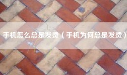 手机怎么总是发烫（手机为何总是发烫）
