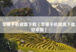 苹果手机键盘下载（苹果手机键盘下载安卓版）