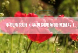 手机阴阳屏（手机阴阳屏测试图片）