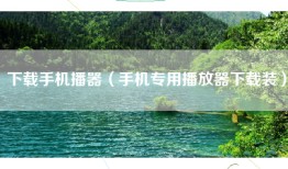 下载手机播器(手机专用播放器下载装)