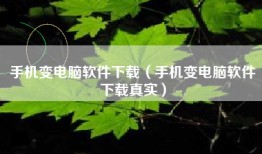 手机变电脑软件下载（手机变电脑软件下载真实）