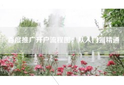 百度推广开户流程图：从入门到精通