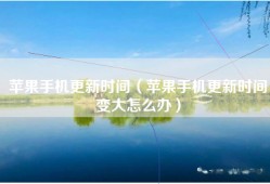 苹果手机更新时间（苹果手机更新时间变大怎么办）