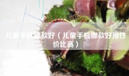 儿童手机哪款好（儿童手机哪款好用性价比高）