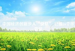中国经济创新步入“快轨” 已设16个示范区
