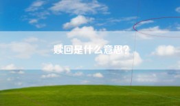 赎回是什么意思？