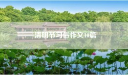 清明节习俗作文10篇