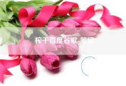 榨干百度谷歌-笔记