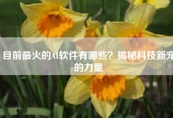 目前最火的AI软件有哪些？揭秘科技新宠的力量