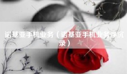 诺基亚手机业务（诺基亚手机业务浮沉录）