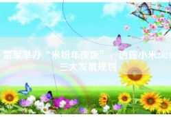 雷军举办“米粉年夜饭”，透露小米2021三大发展规划