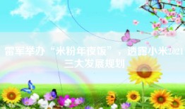雷军举办“米粉年夜饭”，透露小米2021三大发展规划