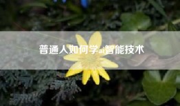 普通人如何学ai智能技术