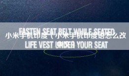 小米手机印度（小米手机印度语怎么改中文）