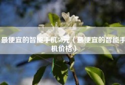 最便宜的智能手机50元（最便宜的智能手机价格）