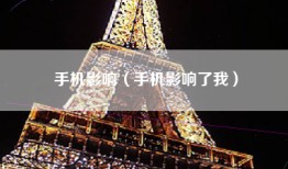 手机影响（手机影响了我）