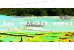 李子柒：中国人不缺文化，缺的是文化自信
