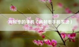 高帧率的手机（高帧率手机发烫）