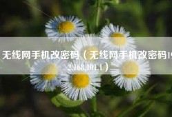 无线网手机改密码（无线网手机改密码192.168.101.1）