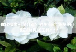 优化搜索引擎好难？这里有6个免费的SEO追踪及优化工具……