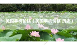 美国手机价格（美国手机价格 历史）