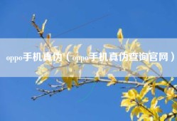oppo手机真伪（oppo手机真伪查询官网）