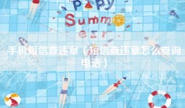 手机短信查违章（短信查违章怎么查询电话）