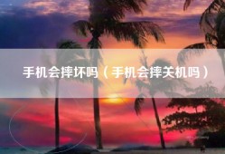手机会摔坏吗（手机会摔关机吗）