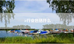 it行业包括什么
