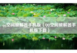 qq空间破解器手机版（QQ空间破解器手机版下载）