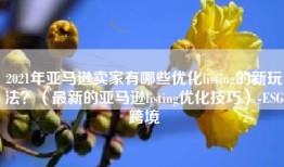 2021年亚马逊卖家有哪些优化listing的新玩法？（最新的亚马逊listing优化技巧）-ESG跨境