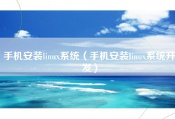 手机安装linux系统（手机安装linux系统开发）
