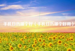 手机日历哪个好（手机日历哪个好用）