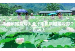 手机策略游戏大全（手机策略游戏哪个好玩）