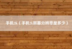 手机2K（手机2k屏幕分辨率是多少）