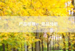 产品经理02_竞品分析