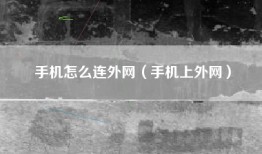 手机怎么连外网（手机上外网）