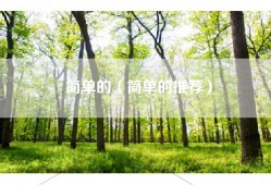 简单的（简单的推荐）
