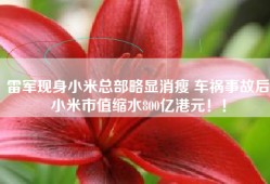 雷军现身小米总部略显消瘦 车祸事故后小米市值缩水800亿港元！！