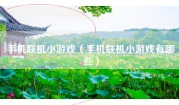 手机联机小游戏（手机联机小游戏有哪些）