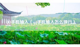 QQ手机输入（qq手机输入怎么换行）