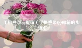 手机登录qq邮箱（手机登录QQ邮箱的步骤）