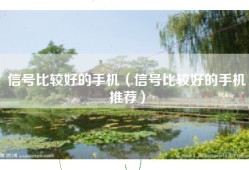 信号比较好的手机（信号比较好的手机推荐）