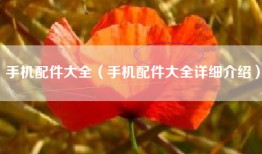 手机配件大全（手机配件大全详细介绍）