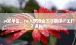 100家单位、198人获授全国非遗保护工作先进称号