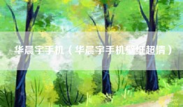 华晨宇手机(华晨宇手机壁纸超清)