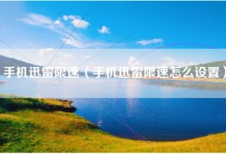 手机迅雷限速（手机迅雷限速怎么设置）