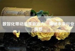数智化带动消费新活力：揭秘未来行业前景