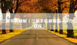 三星手机破解（三星手机破解版office办公软件）