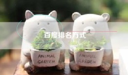 百度排名方式